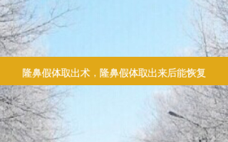隆鼻假体取出术，隆鼻假体取出来后能恢复
