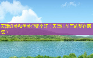 天津维美和伊美尔哪个好（天津排前五的整容医院）