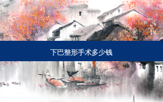 下巴整形手术多少钱