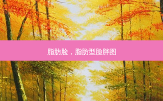 脂肪脸，脂肪型脸胖图