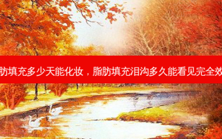 脂肪填充多少天能化妆，脂肪填充泪沟多久能看见完 *** 果