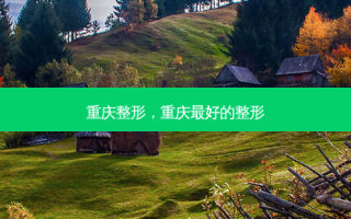 重庆整形，重庆 *** 的整形