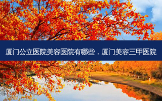 厦门公立医院美容医院有哪些，厦门美容三甲医院