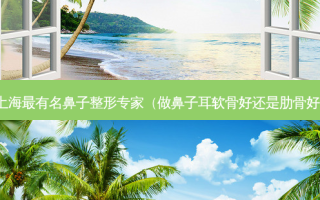 上海最有名鼻子整形专家（做鼻子耳软骨好还是肋骨好）