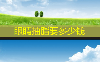 眼睛抽脂要多少钱