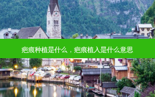 疤痕种植是什么，疤痕植入是什么意思