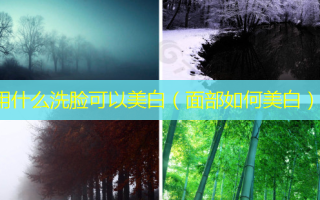 用什么洗脸可以美白（面部如何美白）