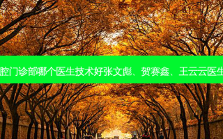 深圳雅冠口腔门诊部哪个医生技术好张文彪、贺赛鑫、王云云医生技术好吗？