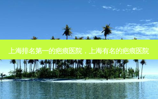 上海 *** 的疤痕医院，上海有名的疤痕医院