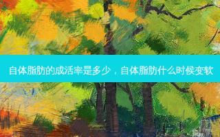 自体脂肪的成活率是多少，自体脂肪什么时候变软