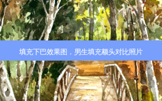 填充下巴效果图，男生填充额头对比照片