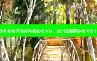德州整形医院效果哪家排名好，德州吸脂医院排名前十