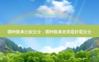哪种隆鼻比较 *** ，哪种隆鼻效果 *** 最 *** 