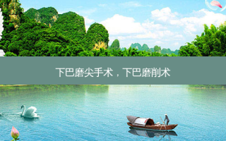 下巴磨尖手术，下巴磨削术