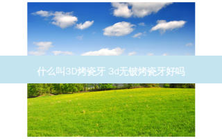 什么叫3D烤瓷牙 3d无铍烤瓷牙好吗