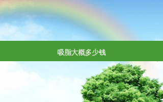 吸脂大概多少钱