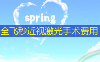 全飞秒近视激光手术费用
