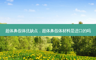 超体鼻假体优缺点，超体鼻假体材料是进口的吗