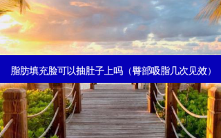 脂肪填充脸可以抽肚子上吗（臀部吸脂几次见效）