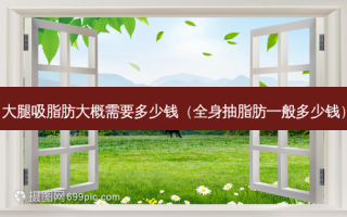 大腿吸脂肪大概需要多少钱（全身抽脂肪一般多少钱）