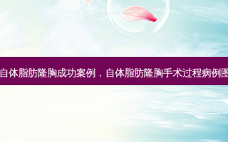 自体脂肪隆胸成功案例，自体脂肪隆胸手术过程病例图