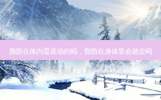 脂肪在体内是流动的吗，脂肪在身体里会游走吗