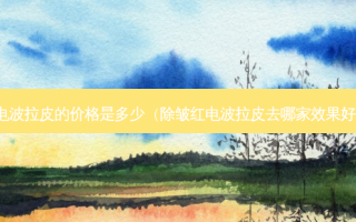 电波拉皮的价格是多少（除皱红电波拉皮去哪家效果好）
