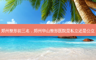 郑州整形前三名，郑州华山整形医院是私立还是公立
