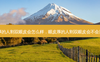 眼皮厚的人割双眼皮会怎么样，眼皮厚的人割双眼皮会不会显臃肿