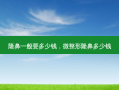 隆鼻一般要多少钱，微整形隆鼻多少钱