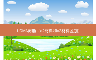 UDMA树脂（a2材料和a3材料区别）