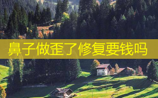 鼻子做歪了修复要钱吗