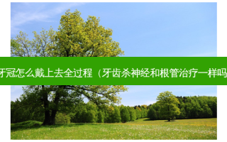 牙冠怎么戴上去全过程（牙齿杀神经和根管治疗一样吗）