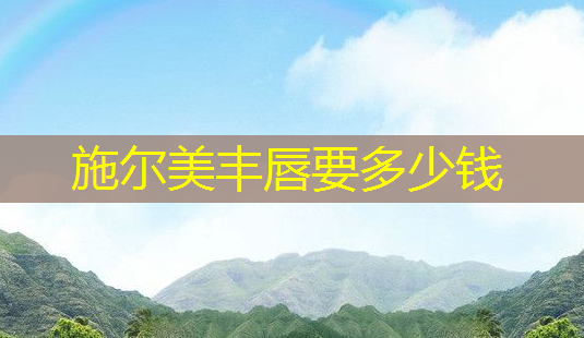 施尔美丰唇要多少钱-第1张图片-南山整形网