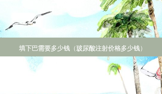 填下巴需要多少钱(玻尿酸注射价格多少钱)-第1张图片-南山整形网 填下巴需要多少钱(玻尿酸注射价格多少钱)-第1张图片-南山整形网
