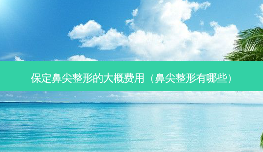 保定鼻尖整形的大概费用(鼻尖整形有哪些)-第1张图片-南山整形网 保定鼻尖整形的大概费用(鼻尖整形有哪些)-第1张图片-南山整形网