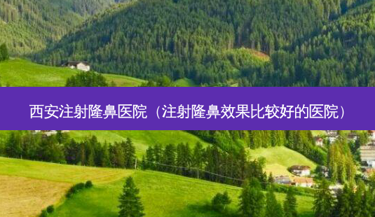 西安注射隆鼻医院(注射隆鼻效果比较好的医院)-第1张图片-南山整形网 西安注射隆鼻医院(注射隆鼻效果比较好的医院)-第1张图片-南山整形网