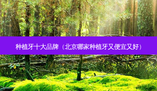 种植牙十大品牌(北京哪家种植牙又便宜又好)-第1张图片-南山整形网 种植牙十大品牌(北京哪家种植牙又便宜又好)-第1张图片-南山整形网