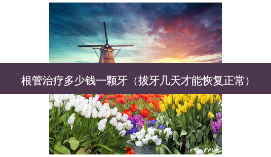根管治疗多少钱一颗牙(拔牙几天才能恢复正常)-第1张图片-南山整形网 根管治疗多少钱一颗牙(拔牙几天才能恢复正常)-第1张图片-南山整形网