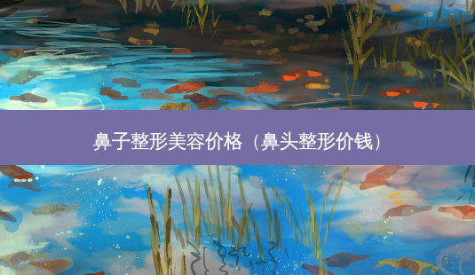 鼻子整形美容价格(鼻头整形价钱)-第1张图片-南山整形网 鼻子整形美容价格(鼻头整形价钱)-第1张图片-南山整形网