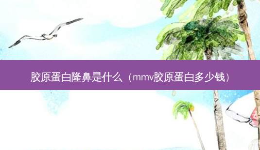 胶原蛋白隆鼻是什么(mmv胶原蛋白多少钱)-第1张图片-南山整形网 胶原蛋白隆鼻是什么(mmv胶原蛋白多少钱)-第1张图片-南山整形网