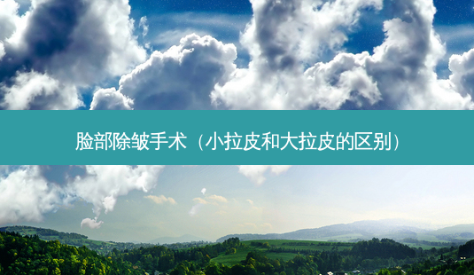 脸部除皱手术(小拉皮和大拉皮的区别)-第1张图片-南山整形网 脸部除皱手术(小拉皮和大拉皮的区别)-第1张图片-南山整形网