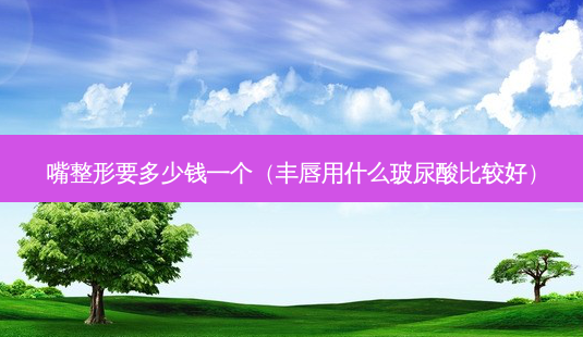 嘴整形要多少钱一个(丰唇用什么玻尿酸比较好)-第1张图片-南山整形网 嘴整形要多少钱一个(丰唇用什么玻尿酸比较好)-第1张图片-南山整形网