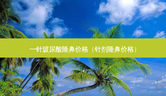 一针玻尿酸隆鼻价格(针剂隆鼻价格)-第1张图片-南山整形网 一针玻尿酸隆鼻价格(针剂隆鼻价格)-第1张图片-南山整形网