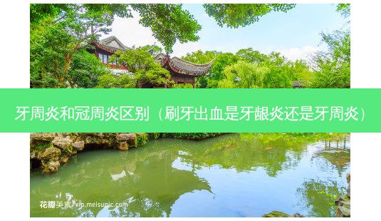 牙周炎和冠周炎区别(刷牙出血是牙龈炎还是牙周炎)-第1张图片-南山整形网 牙周炎和冠周炎区别(刷牙出血是牙龈炎还是牙周炎)-第1张图片-南山整形网