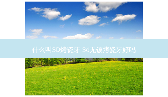什么叫3D烤瓷牙 3d无铍烤瓷牙好吗-第1张图片-南山整形网 什么叫3D烤瓷牙 3d无铍烤瓷牙好吗-第1张图片-南山整形网