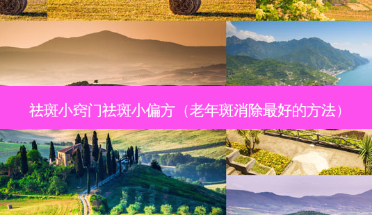 祛斑小窍门祛斑小偏方(老年斑消除 *** 的 *** )-第1张图片-南山整形网 祛斑小窍门祛斑小偏方(老年斑消除 *** 的 *** )-第1张图片-南山整形网