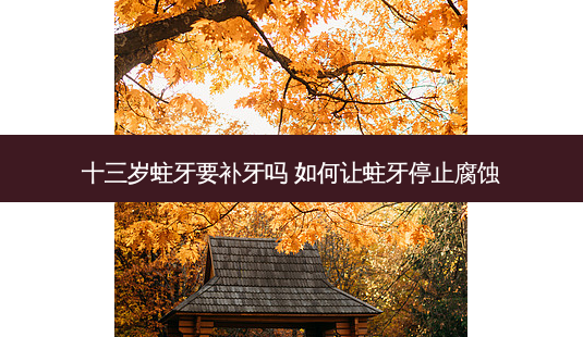 十三岁蛀牙要补牙吗 如何让蛀牙停止腐蚀-第1张图片-南山整形网
