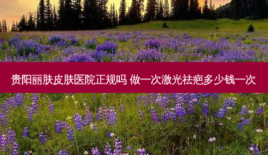 贵阳丽肤皮肤医院正规吗 做一次激光祛疤多少钱一次-第1张图片-南山整形网 贵阳丽肤皮肤医院正规吗 做一次激光祛疤多少钱一次-第1张图片-南山整形网