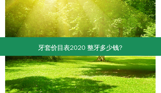 牙套价目表2020 整牙多少钱?-第1张图片-南山整形网 牙套价目表2020 整牙多少钱?-第1张图片-南山整形网